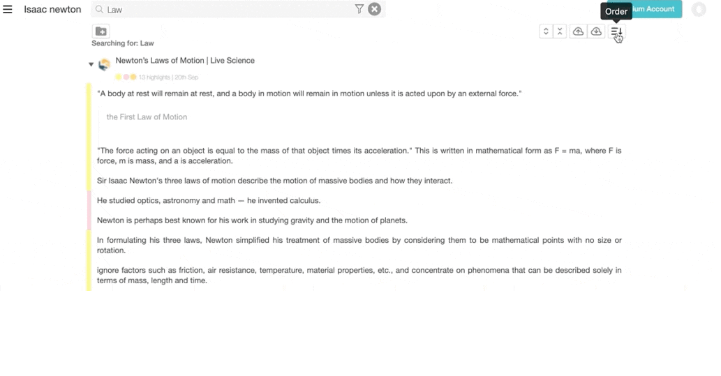 Group Weava highlights by old to new